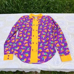 NWT Mokuyobi double button up allover print Mango Tango XS